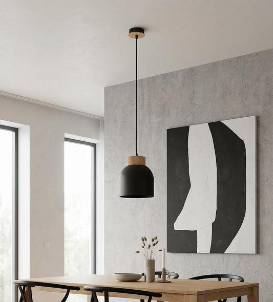 Vigo 1 pendant light black