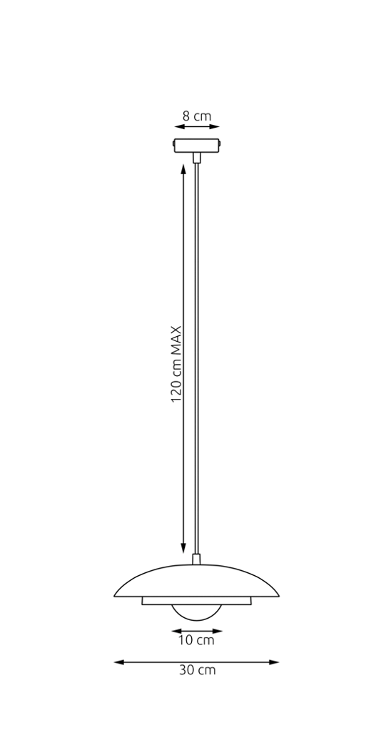 Skin 1 pendant light white/mocha