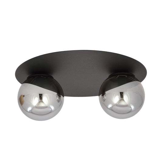 Solar 2 ceiling lamp black/graphite