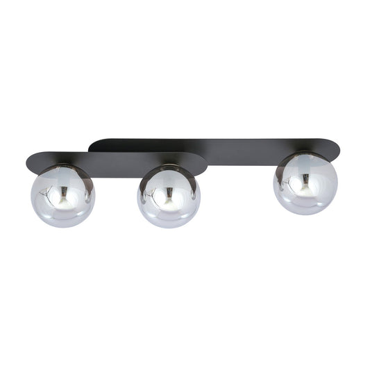 Plaza 3 ceiling lamp black/graphite