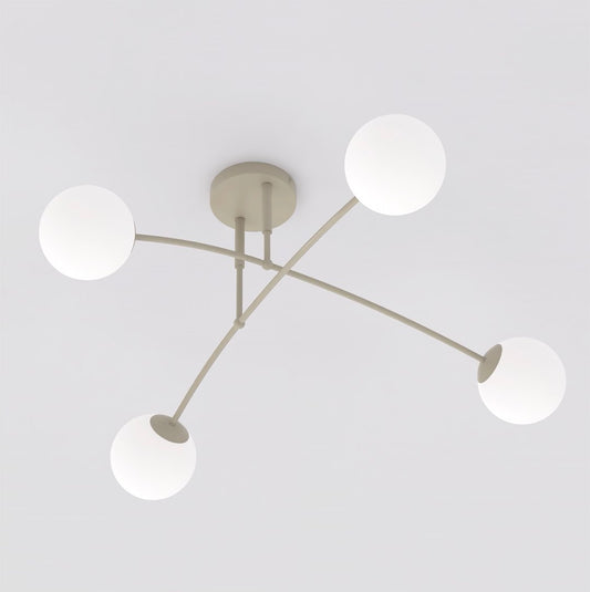 Nails 4 ceiling lamp mocha/opal