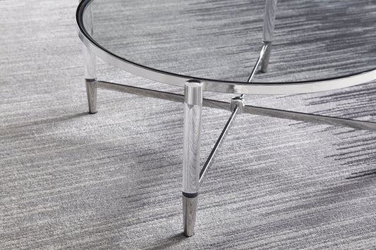 Marilyn Coffee Table in Glass, Acrylic and Polished Stainless Steel