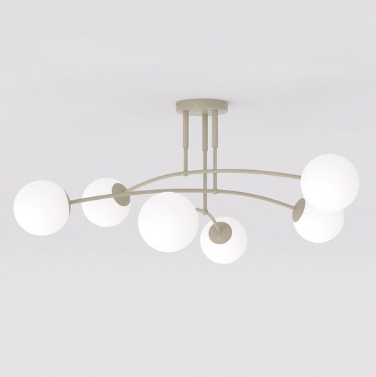 Nails 6 ceiling lamp mocha/opal