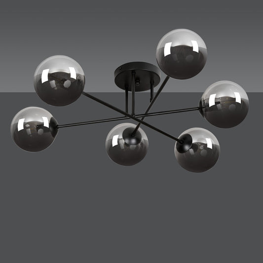 Brendi 6B ceiling lamp black/graphite