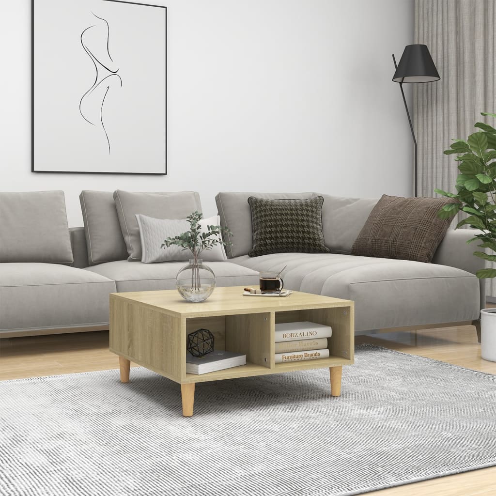Sofabord 60 X 60 X 30 Cm Konstrueret Træ