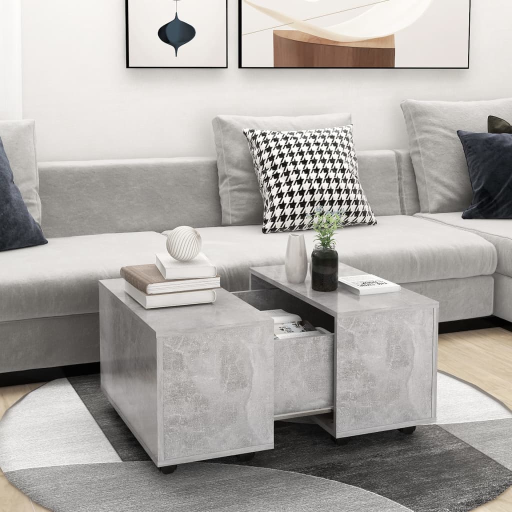Sofabord 60X60X38 Cm Konstrueret Træ Kunsteg