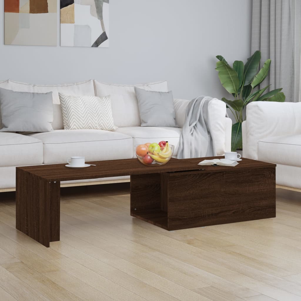 Sofabord 150X50X35 Cm Konstrueret Træ Antikt Træ