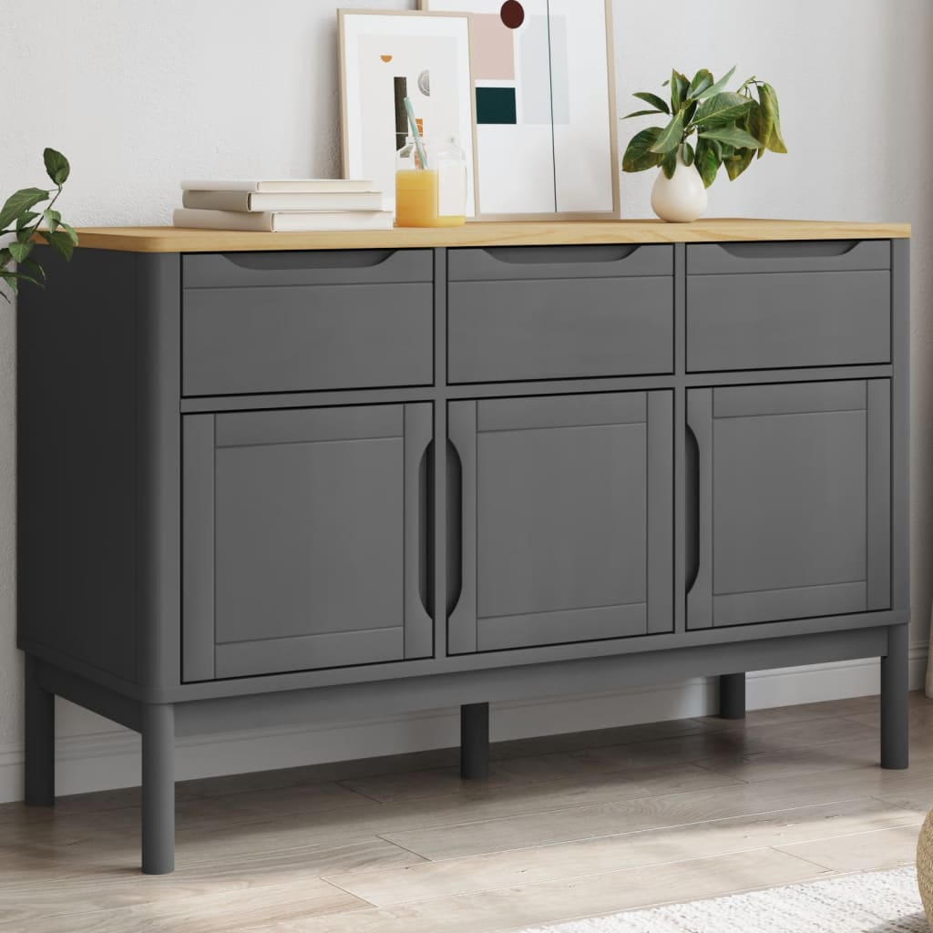 Skænk Floro 114X43X74 Cm Massivt Fyrretræ