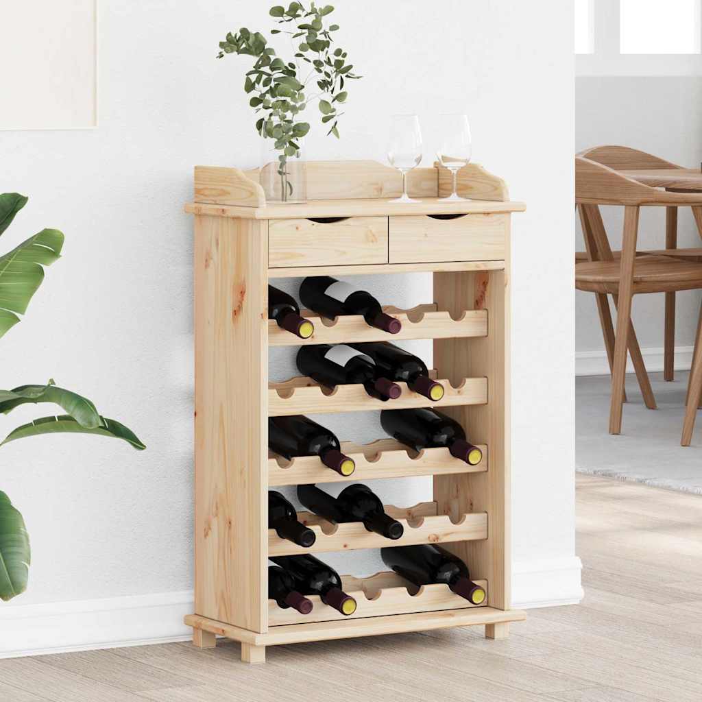 Vinfad Brun 58 X 28 X 90 Cm Massiv Fyrretræ