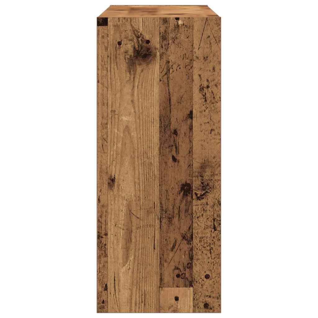 Bogreol 2 Niveauer 100 X 30 X 72 Cm Konstrueret Træ