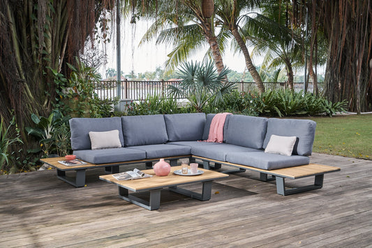 Lota Lounge Corner Set - 3 Piece - Anthracite