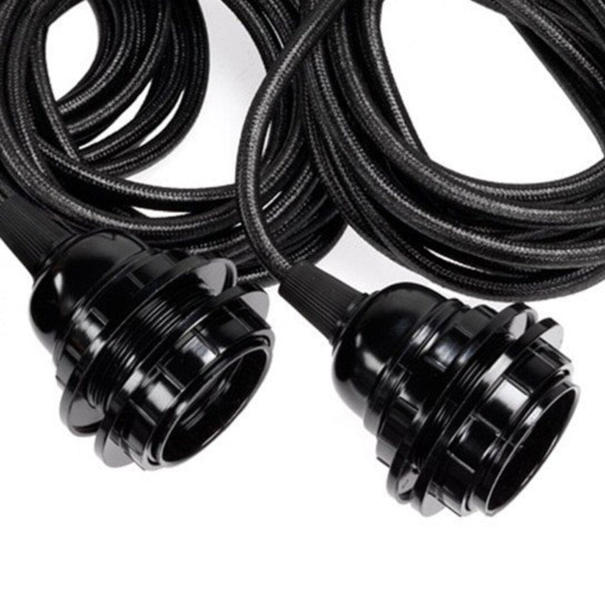 Ceiling Fittings - Black - 3 Sockets