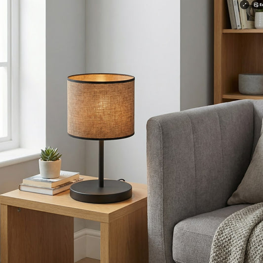 Eco table lamp black/brown