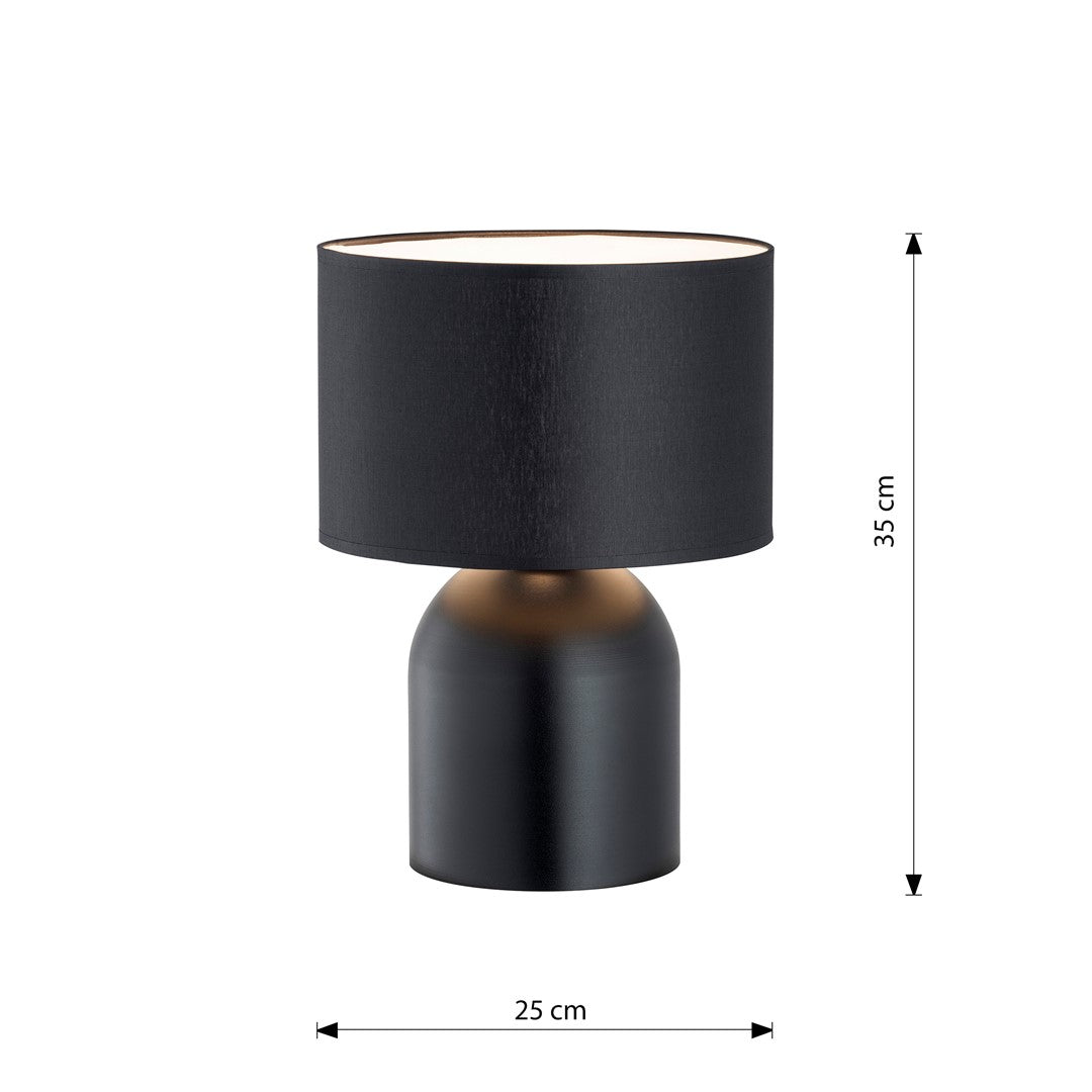 Aspen table lamp black/white