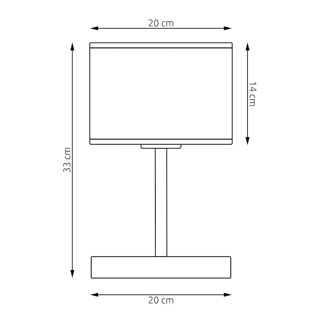 Lux table lamp black