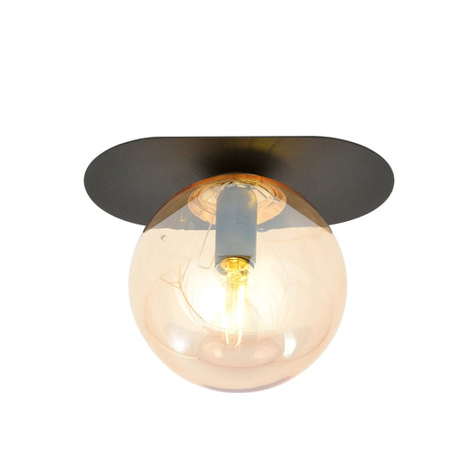 Plaza 1 ceiling lamp black/amber