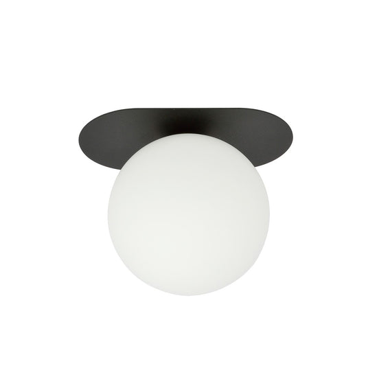 Plaza 1 ceiling lamp black/opal