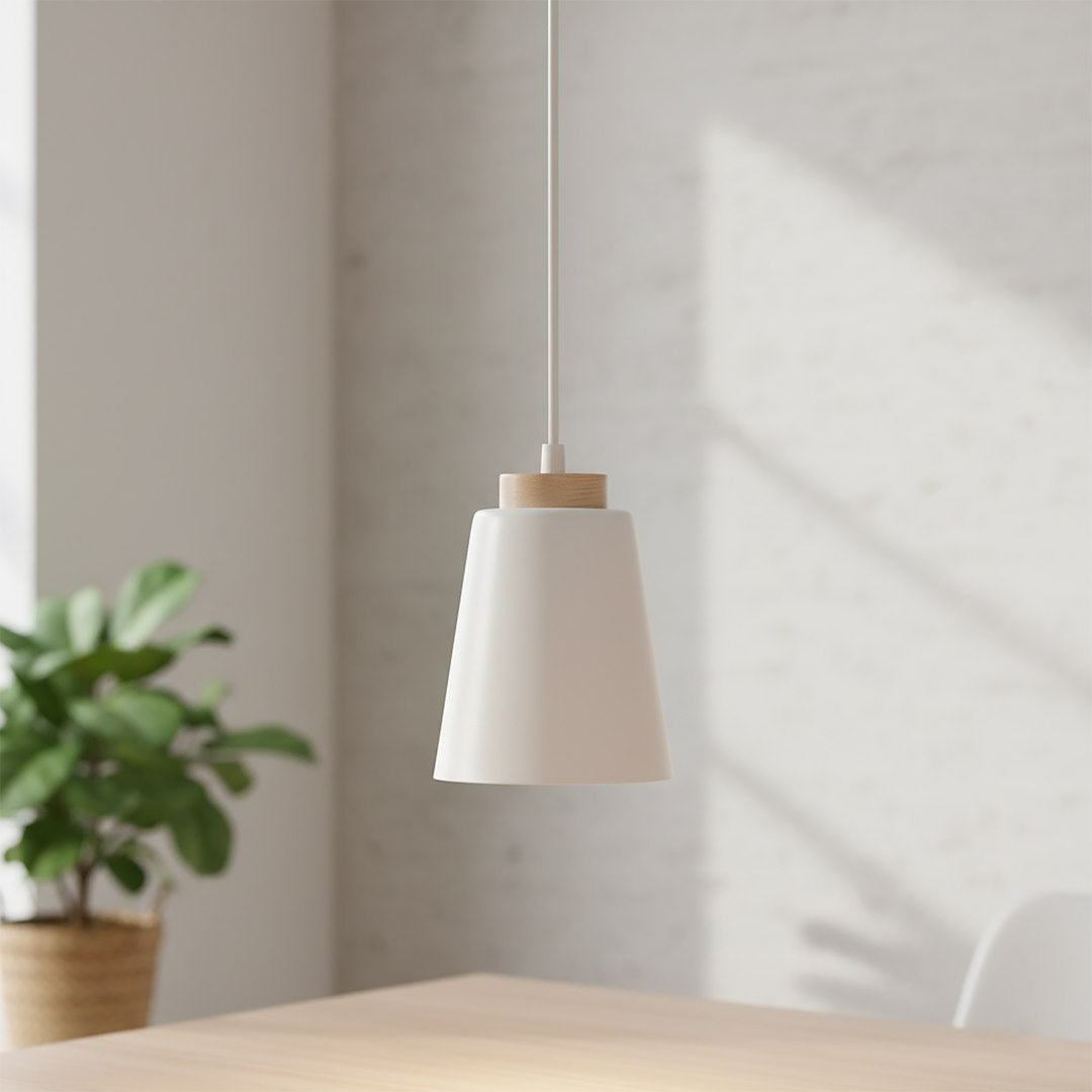 Bolero 1 pendant light white