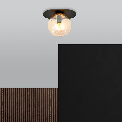 Plaza 1 ceiling lamp black/amber