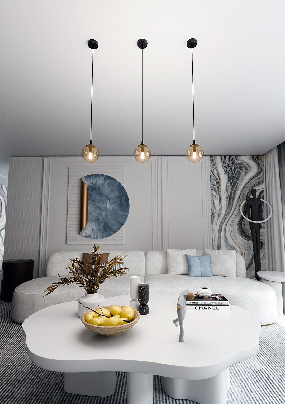Cosmo 1 pendant light amber
