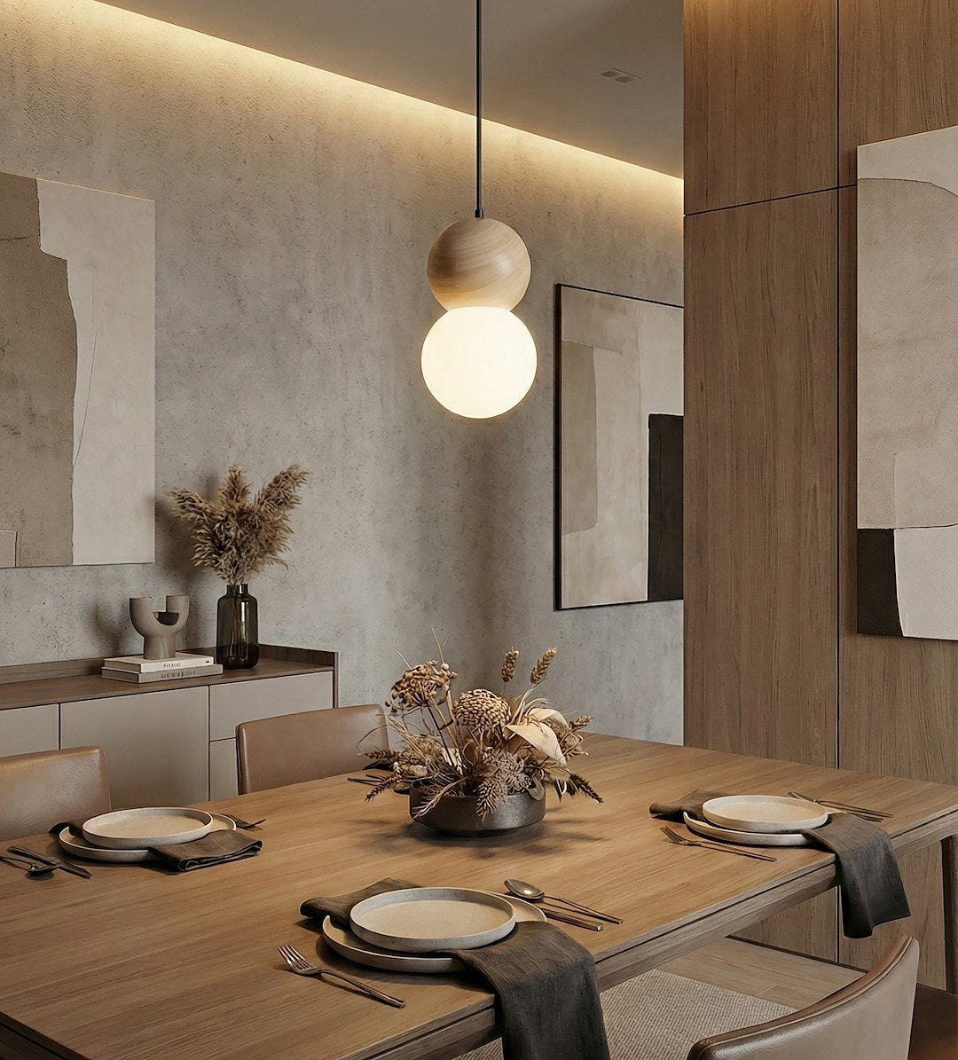 Loop 1 pendant light black