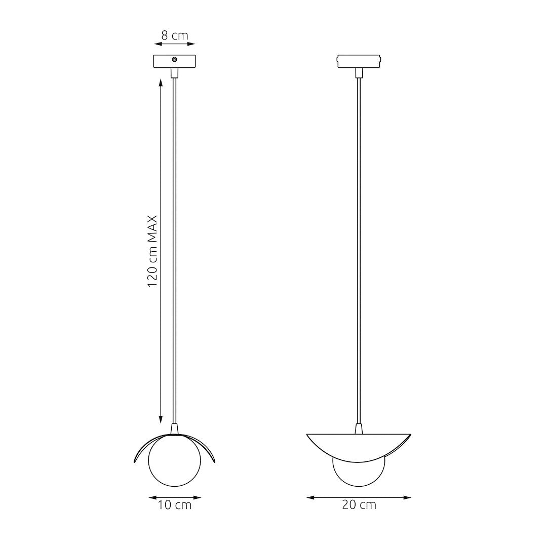 Ritual 1 pendant light white