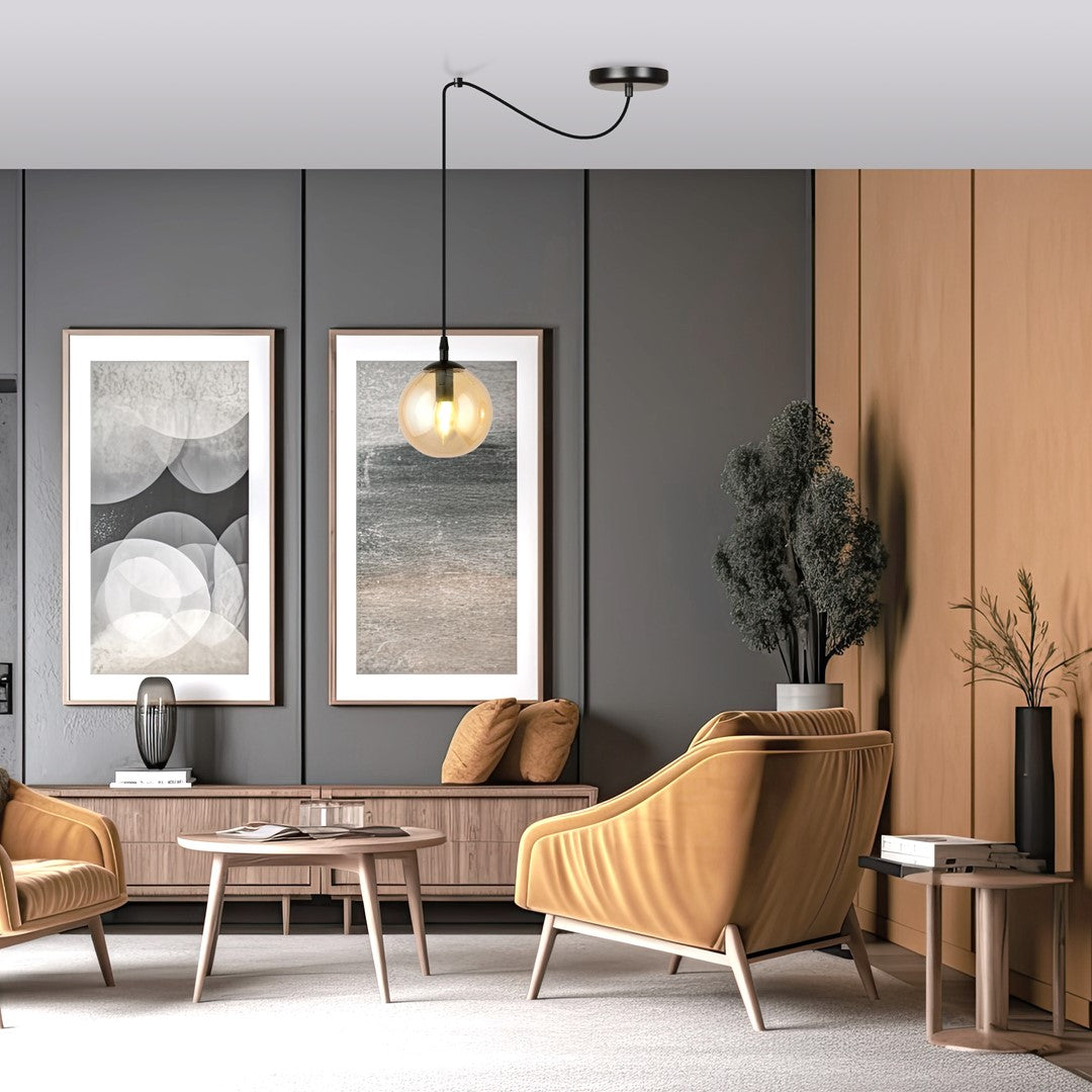 Gigi 1 pendant light amber