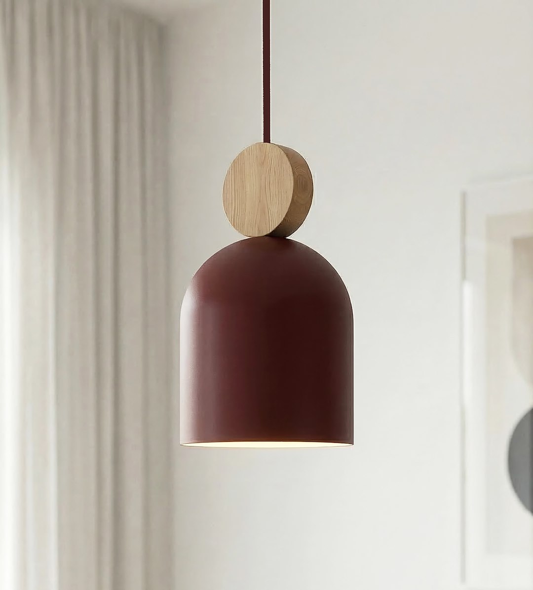Mesi 1 pendant light burgundy