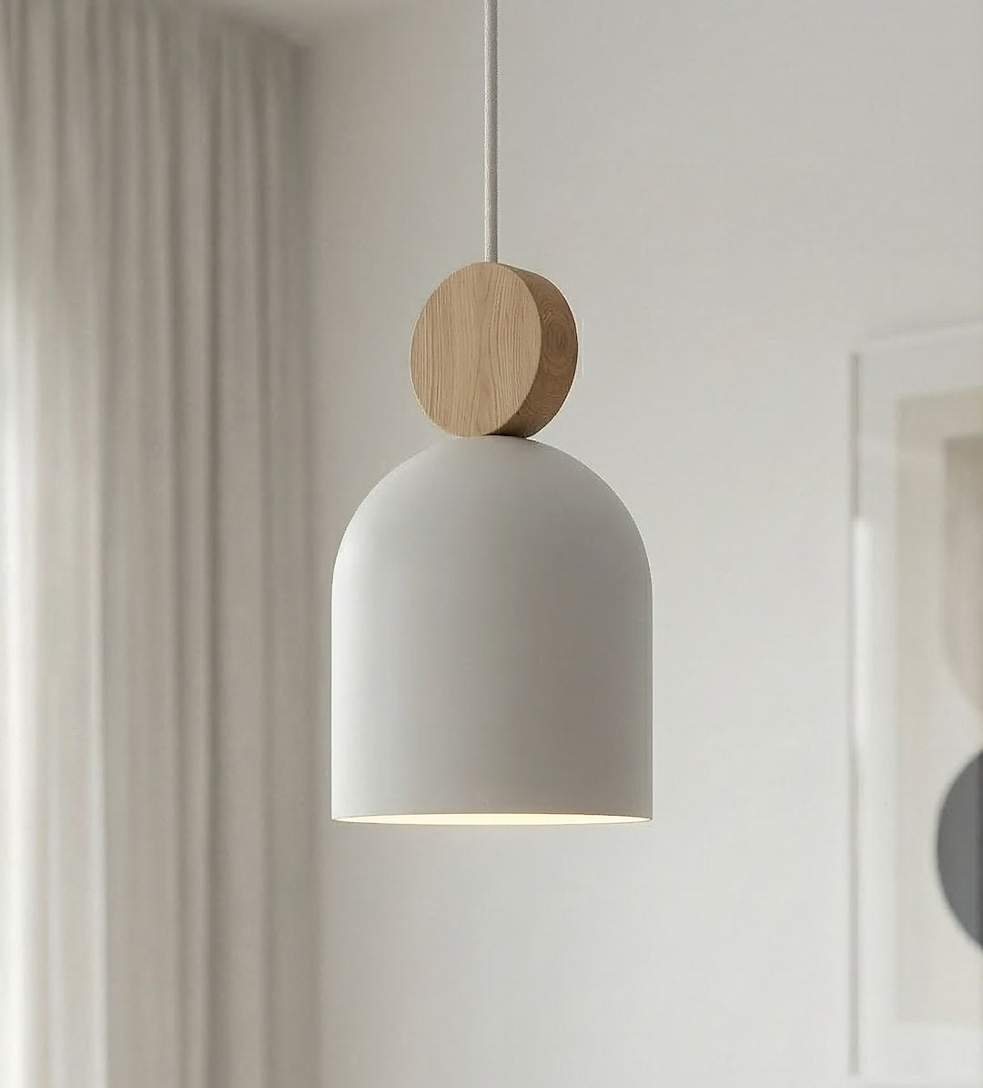 Mesi 1 pendant light white