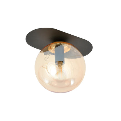 Plaza 1 ceiling lamp black/amber