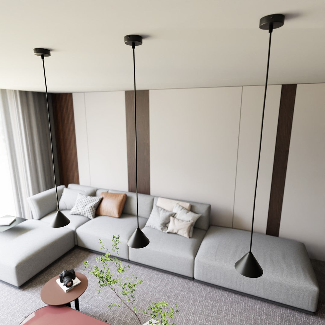 Elit 1 pendant light black