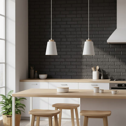 Bolero 1 pendant light white