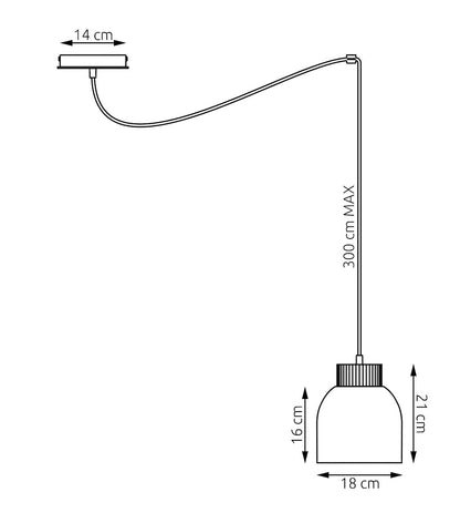 Kru 1 pendant light mocha