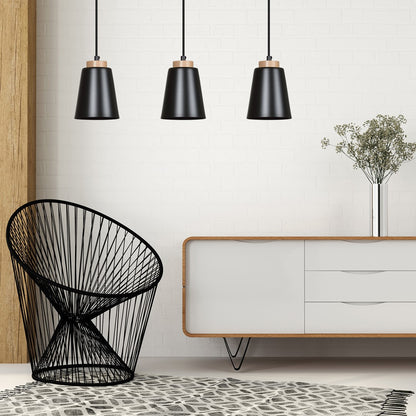 Bolero 1 pendant light black