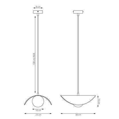 Ritual 1M pendant light white