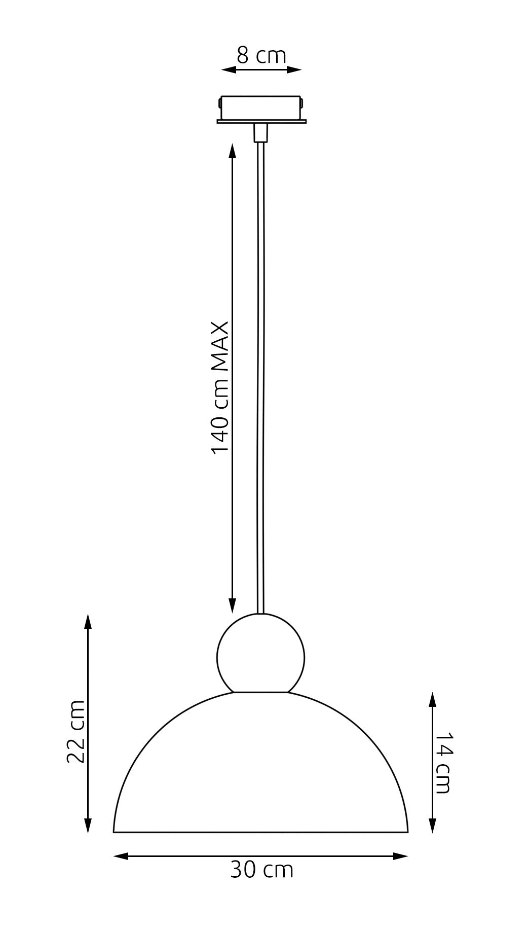 Kaki 1M pendant light mocha
