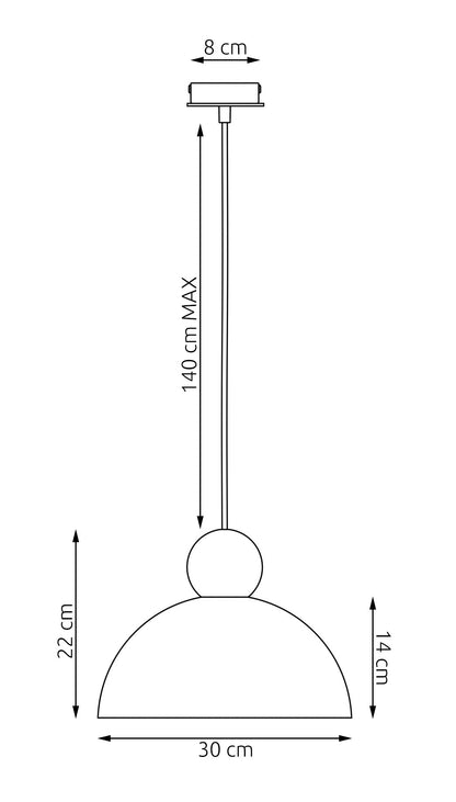 Kaki 1M pendant light mocha