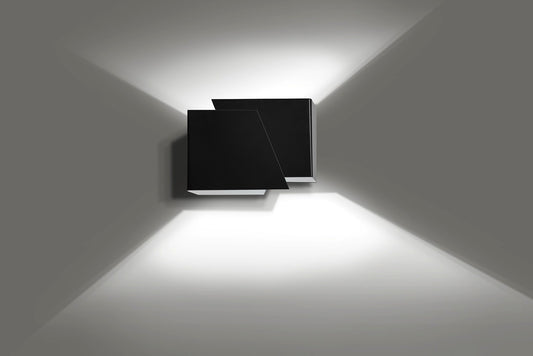 Frost wall lamp black