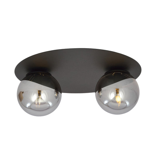 Solar 2 ceiling lamp black/graphite