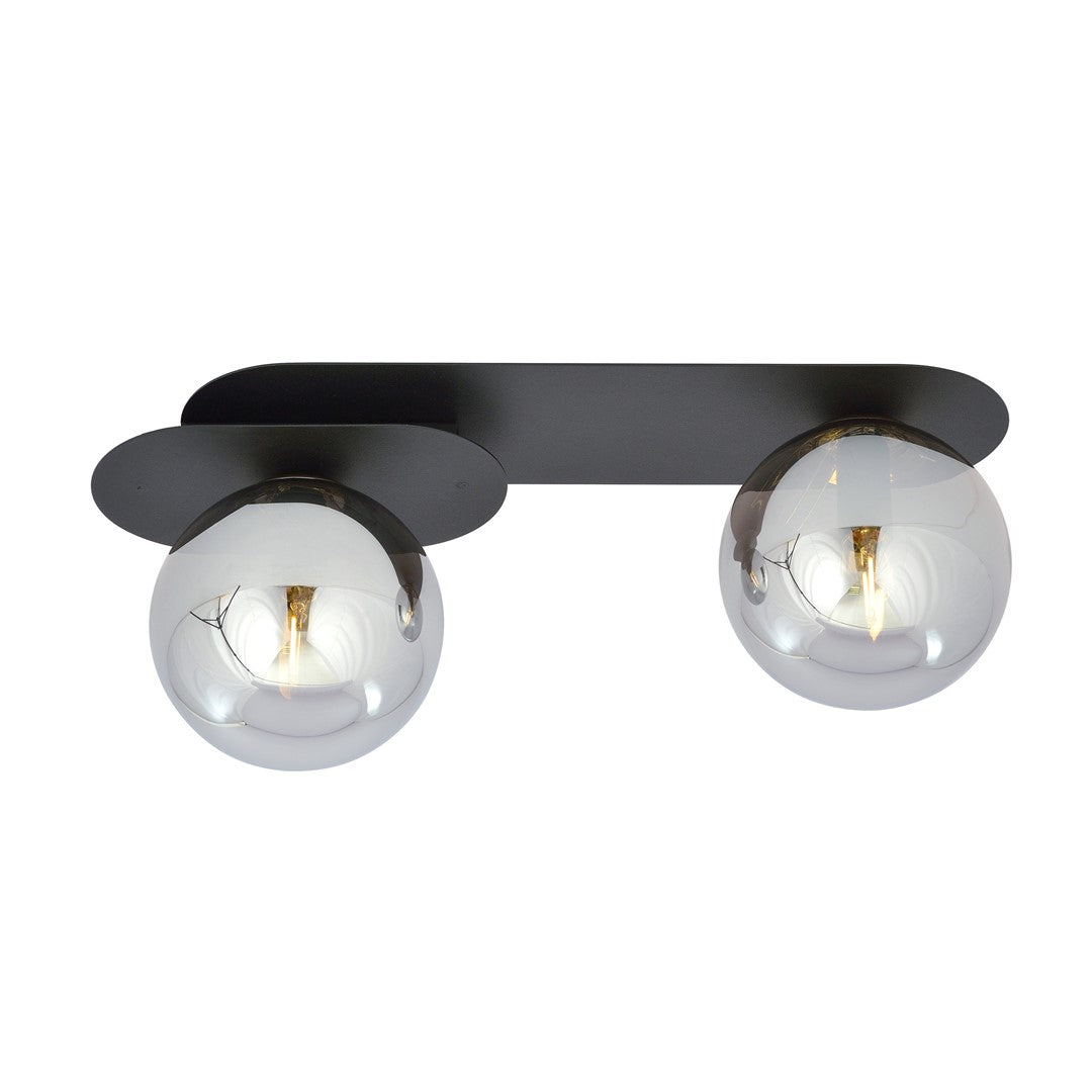 Plaza 2 ceiling lamp black/graphite
