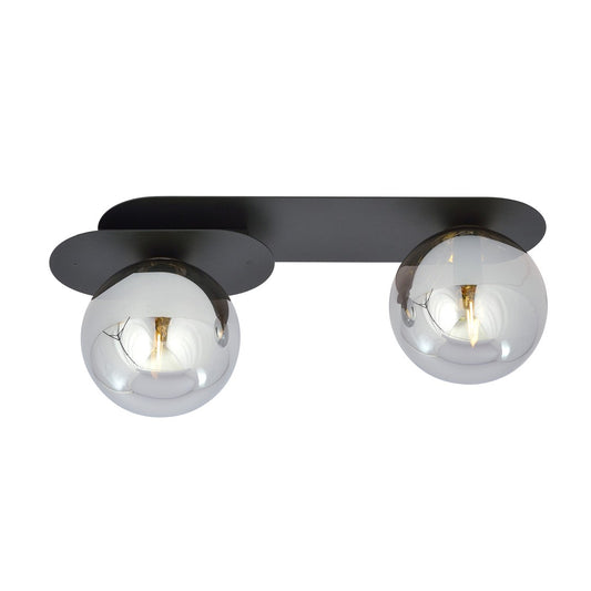 Plaza 2 ceiling lamp black/graphite