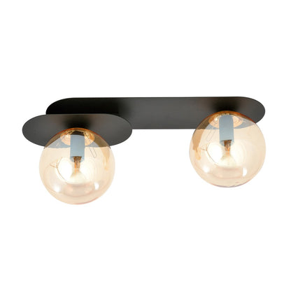 Plaza 2 ceiling lamp black/amber