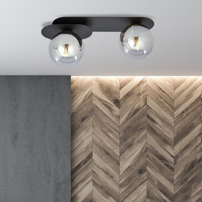 Plaza 2 ceiling lamp black/graphite