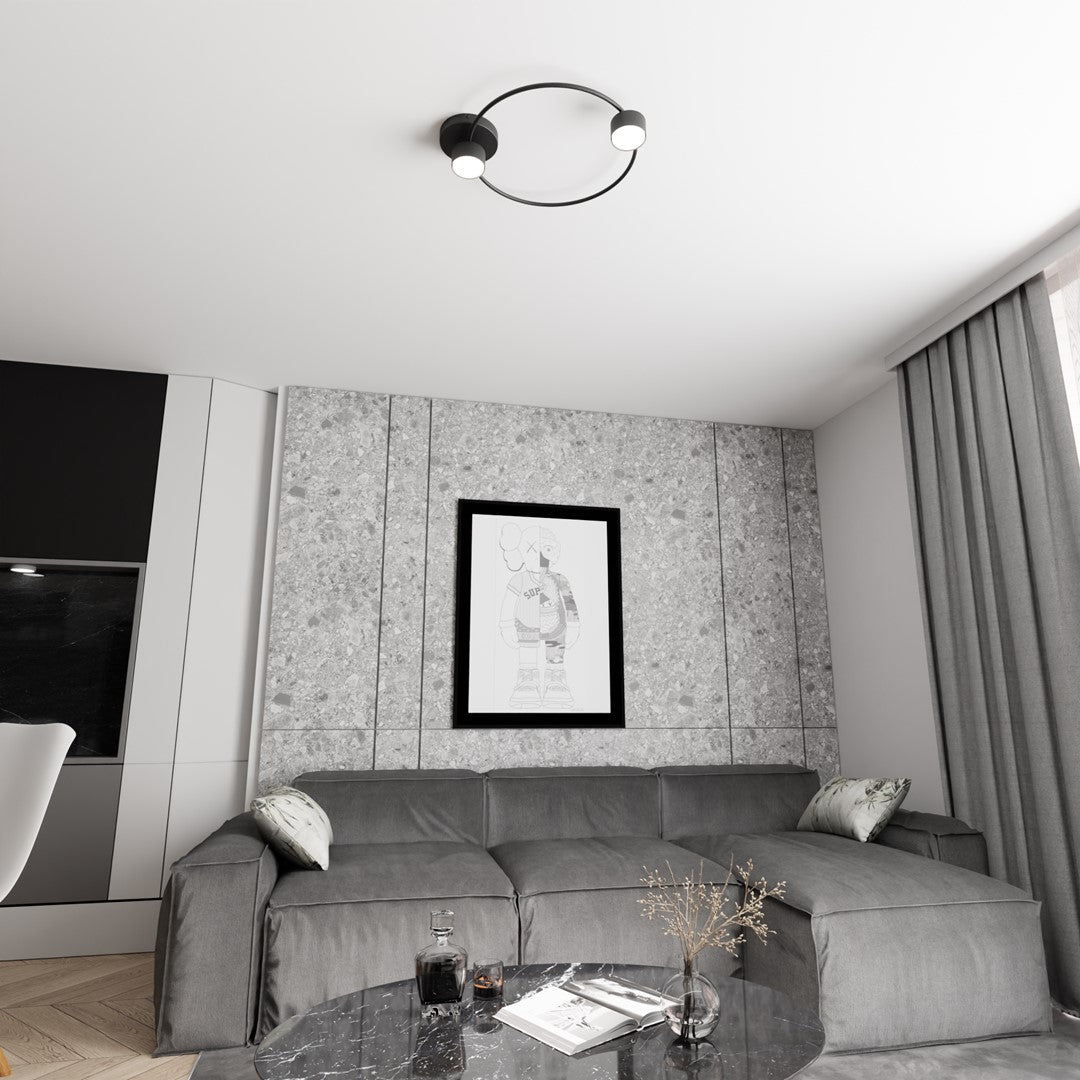 Lucio 2 loftlampe sort