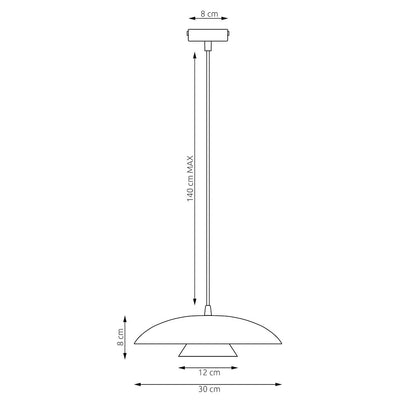 Babel 1 pendant light white