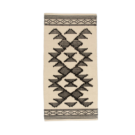 Kenzi rug black/white 70x140 cm.