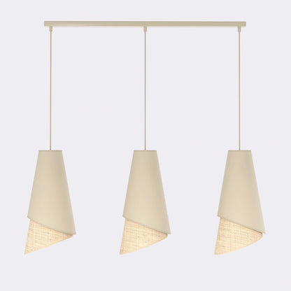 Moda 3 pendant lamp black/rattan