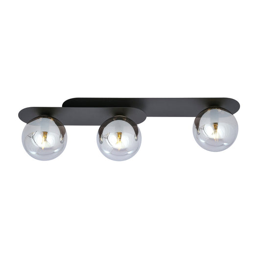 Plaza 3 ceiling lamp black/graphite