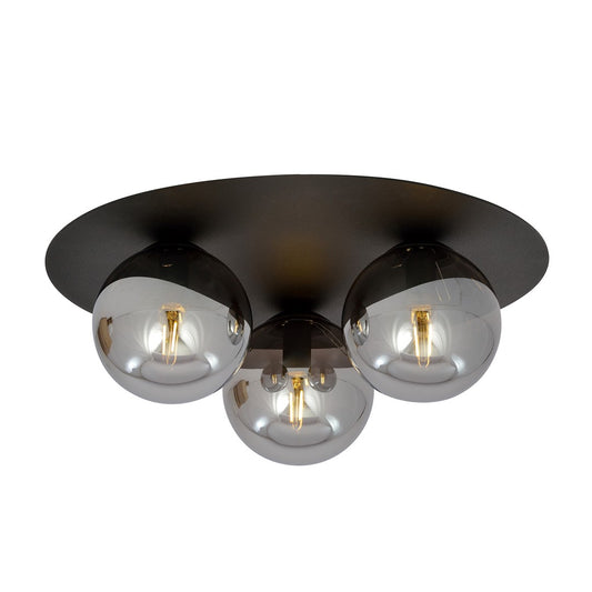 Solar 3 ceiling lamp black/graphite