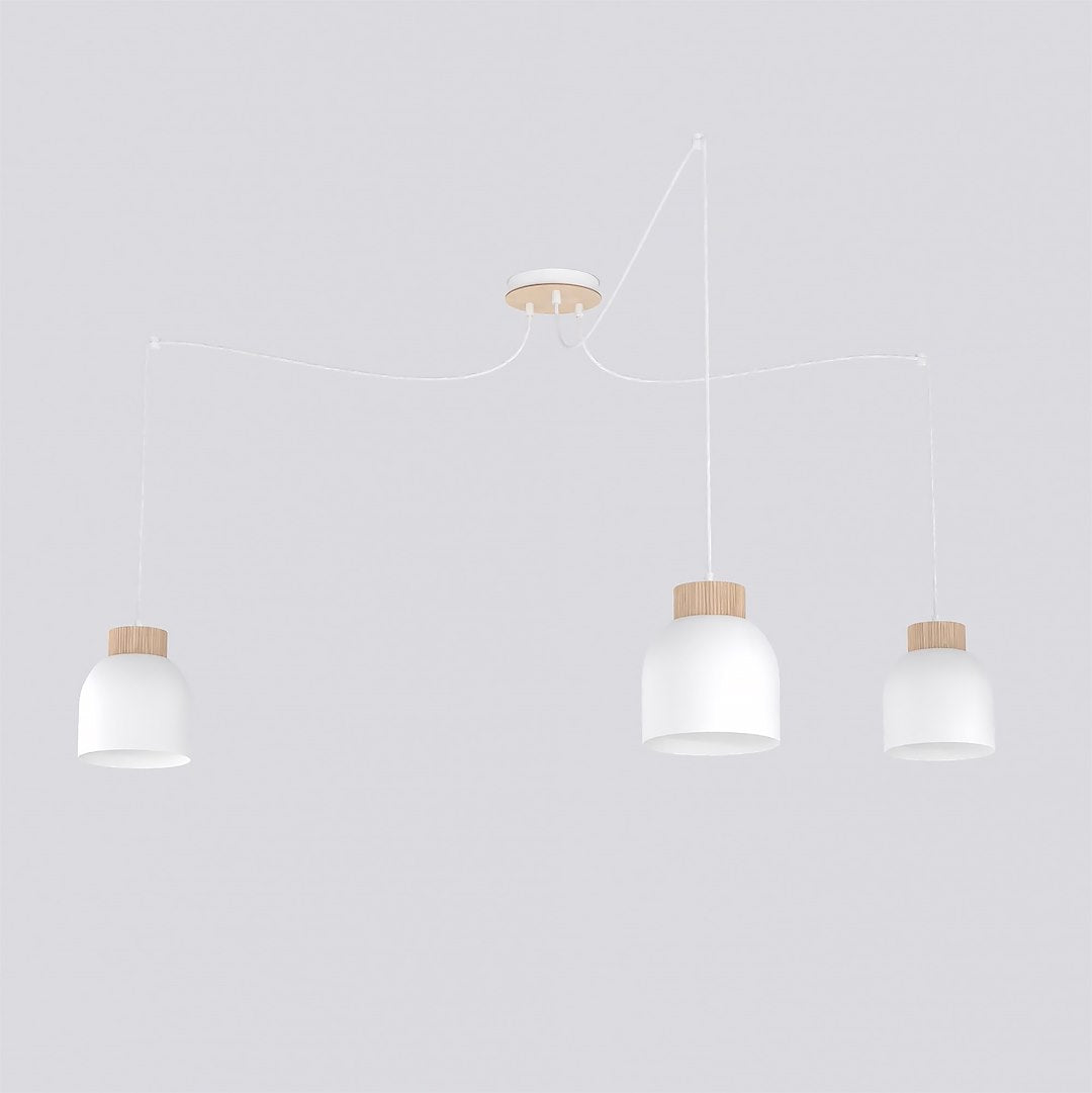 KRU 3 pendant lamp white